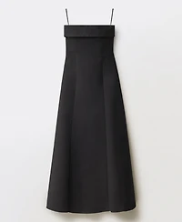 Mango Women's Strapless Flared Dress