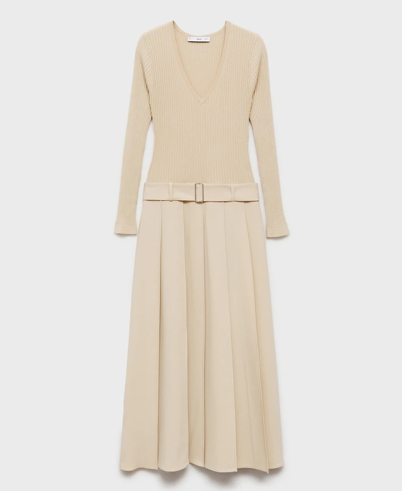 Mango Women's Combined Woven Dress