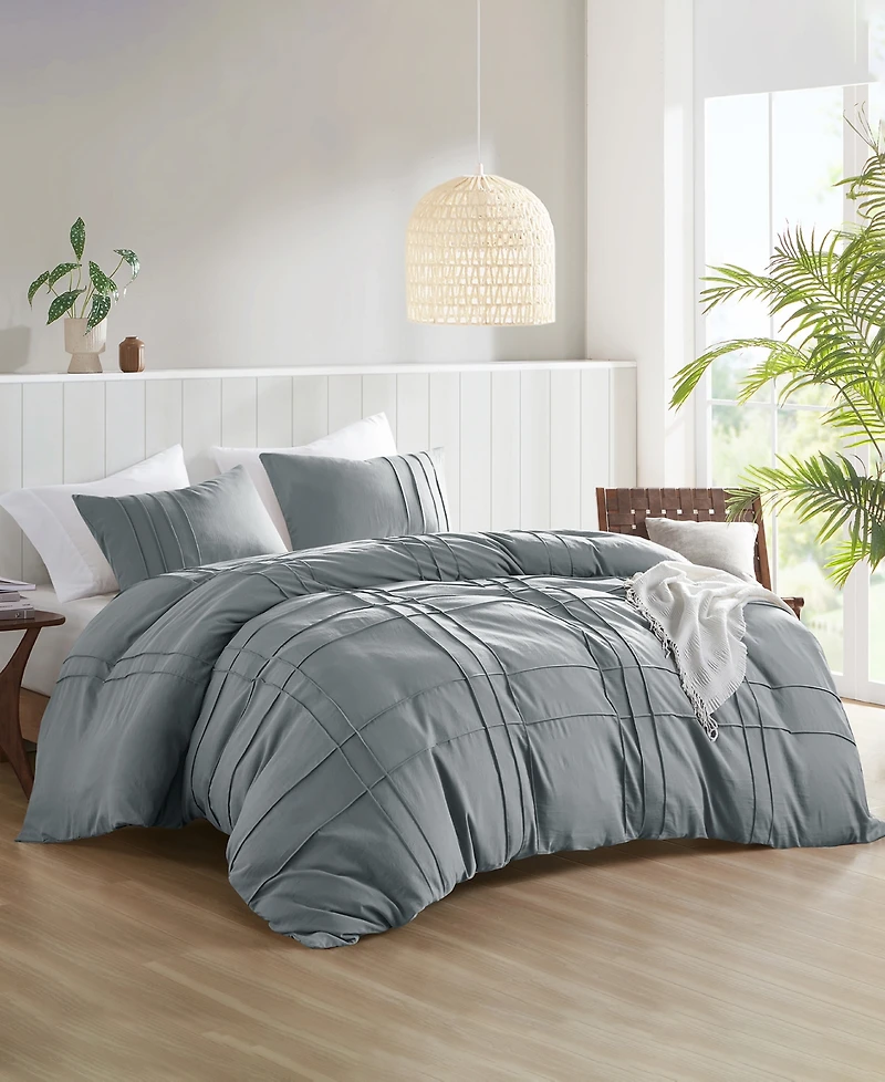 510 Design Porter Pleated 3-Pc. Duvet Cover Set