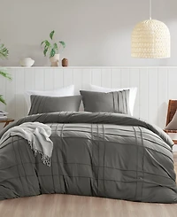 510 Design Porter Pleated 3-Pc. Duvet Cover Set, California King