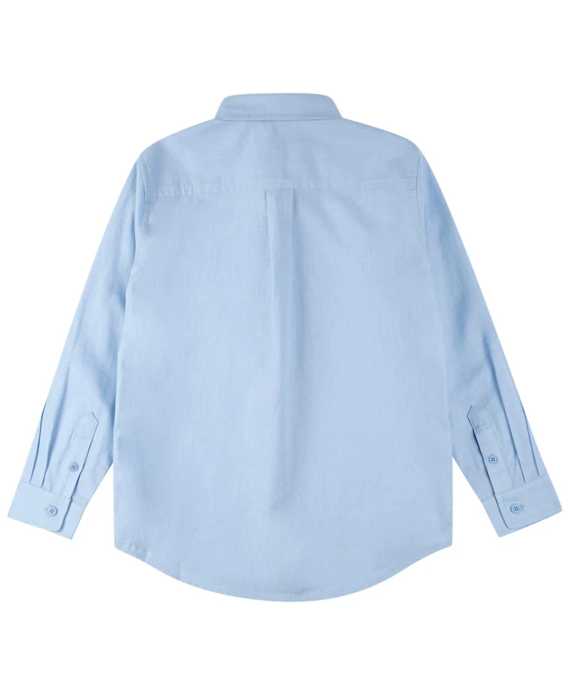 B By Brooks Brothers Big Boys Long Sleeve Oxford Shirt