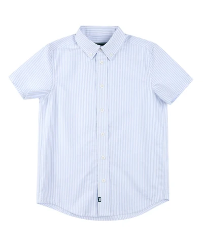 B By Brooks Brothers Big Boys Woven Short Sleeve Oxford Shirt