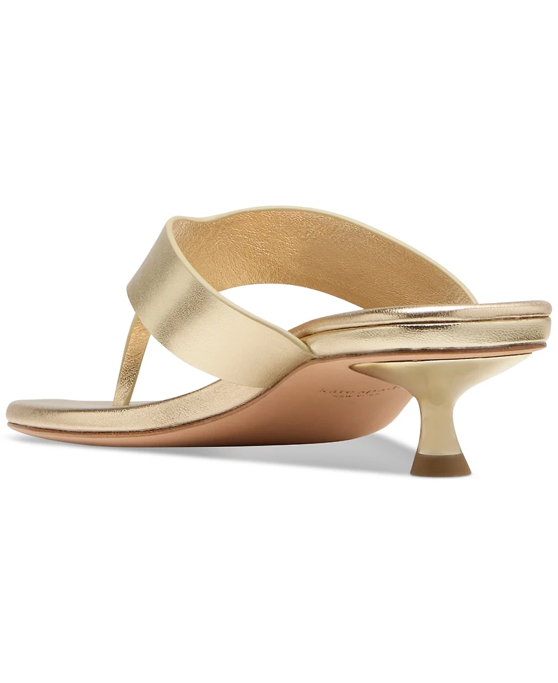 Kate Spade New York Women's Spade Flower Kitten Heel Dress Sandals