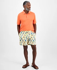 Club Room Men's Sail Boat 7" Swim Trunks, Exclusively at Macy's
