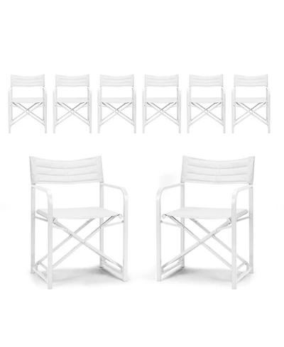 Aoodor Outdoor Patio 4-Pack 34" Director's Chairs