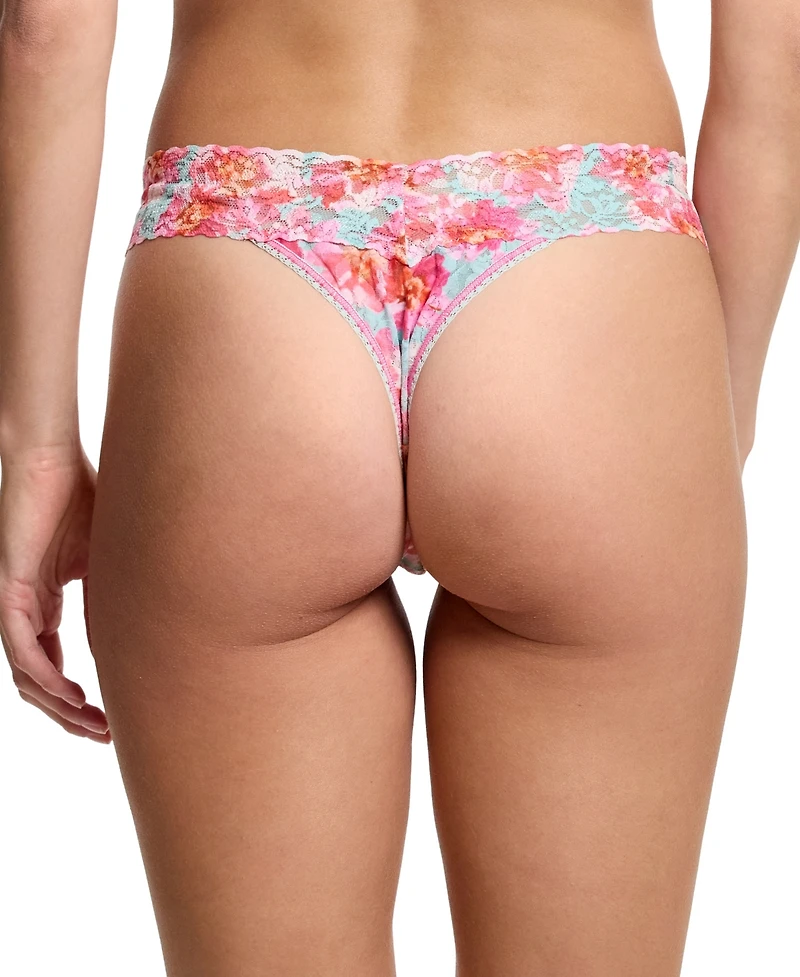Hanky Panky Women's Printed Signature Lace Original Rise Thong
