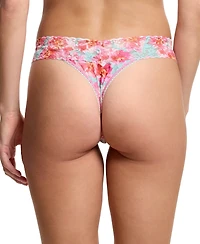 Hanky Panky Women's Printed Signature Lace Original Rise Thong