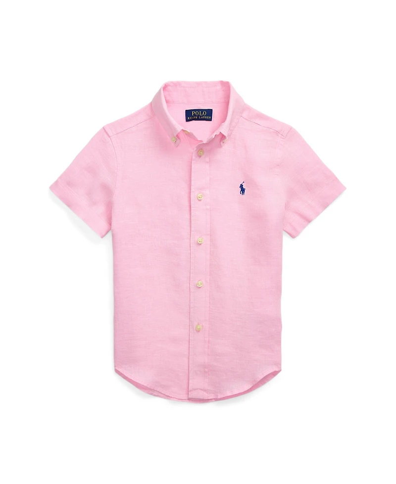 Polo Ralph Lauren Toddler and Little Boys Linen Short-Sleeve Shirt