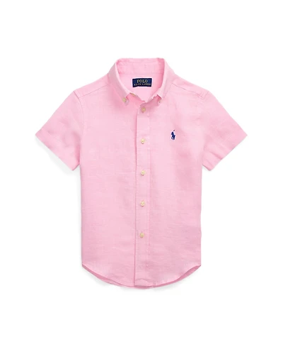 Polo Ralph Lauren Toddler and Little Boys Linen Short-Sleeve Shirt