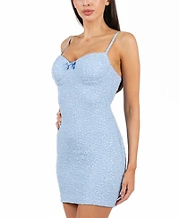 B Darlin Juniors' Floral Jacquard Bodycon Dress