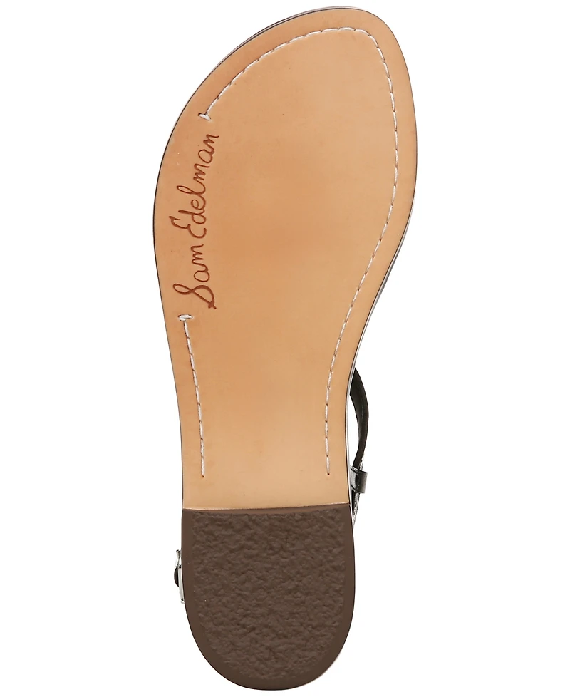 Sam Edelman Women's Gigi T-Strap Flat Sandals