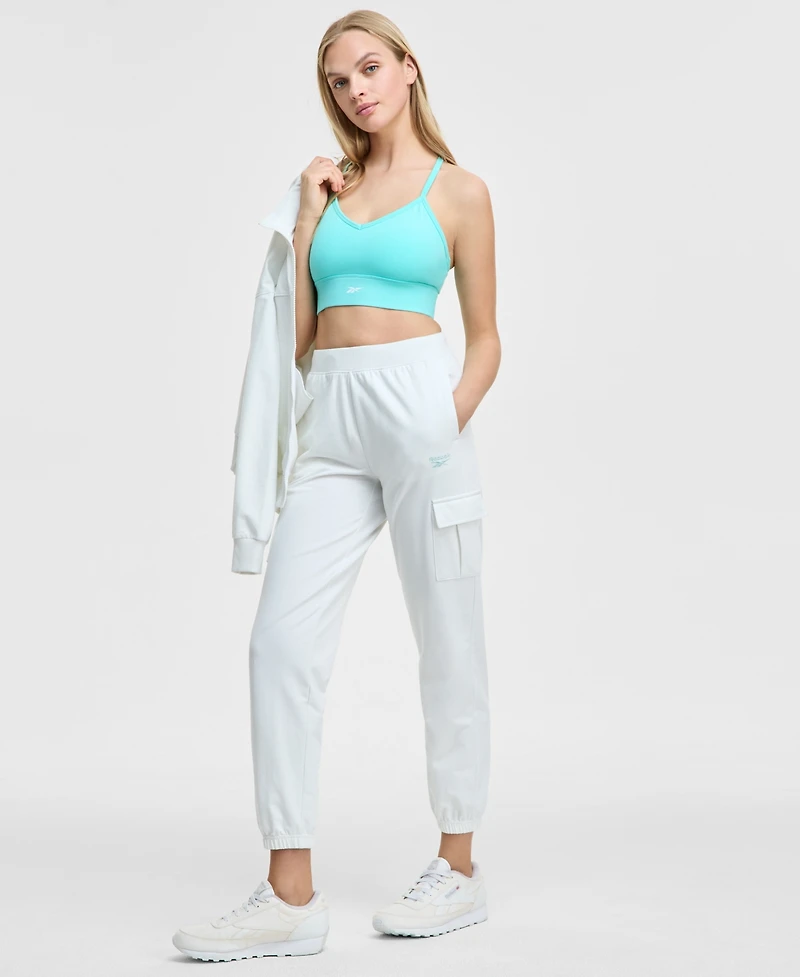 Reebok Id Train Tri-Back Mid-Impact Sports Bra