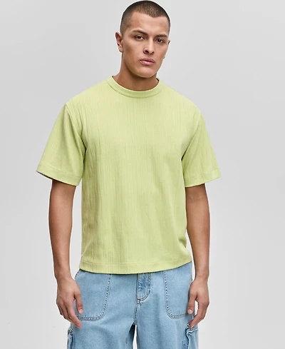 Mode of One Men's Short-Sleeve Relaxed-Fit Crinkle T-Shirt, Exclusively at Macy's
