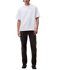 Calvin Klein Men's Relaxed Fit Short Sleeve Flower Applique Crewneck T-Shirt