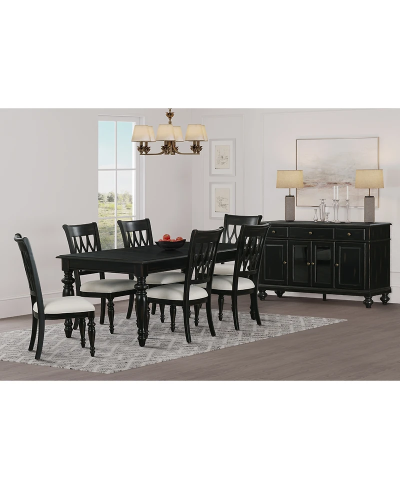Daria 7-Pc. Dining Set (Rectangular Table & 6 Side Chairs), Created for Macy's