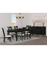 Daria 7-Pc. Dining Set (Rectangular Table & 6 Side Chairs), Created for Macy's