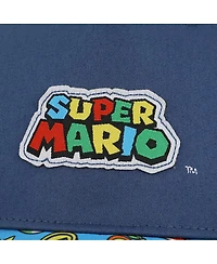 Super Mario Boys Bros Logo & Power-Ups Youth Blue Traditional Adjustable Hat