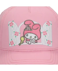 My Melody Character In Window Women's Pink Baseball Cap