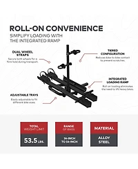 Yakima OnRamp Lx Bike Rack with Ramp and Wheel Straps for 1.25" Hitch Receivers