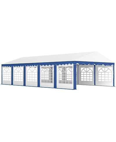 Outsunny 16.5' x 33' Party Tent Canopy with Removable Sidewalls,