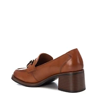 Carmela Leather Collection Women's Heeled Moccasins by Xti