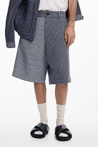 Desigual Men's Baggy striped Bermuda shorts