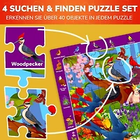 Quokka 4 x 60 Pieces Jigsaw Puzzles for Kids Ages 4-6