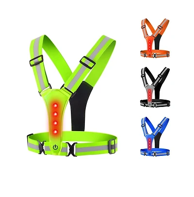 Led Running Vest High Visibility Reflective Vest