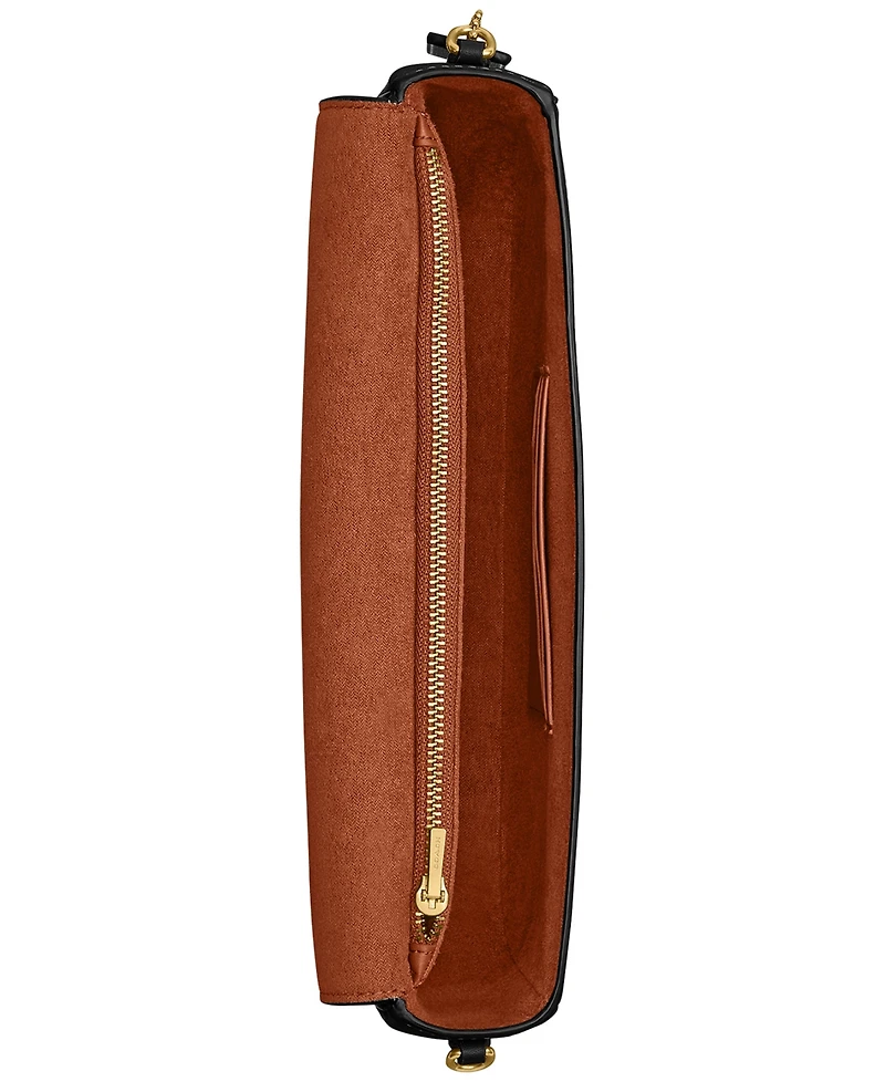 Coach Brook Small Leather Flap Chain Bag