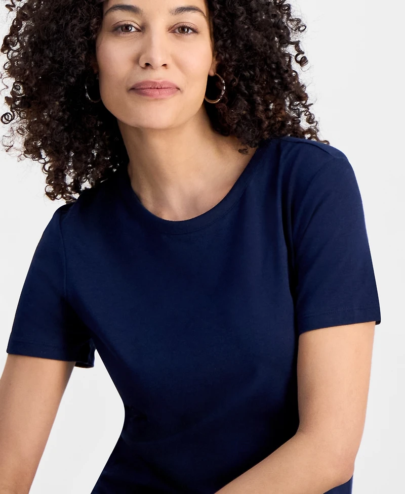 Style & Co Petite T-Shirt Midi Dress, Exclusively at Macy's