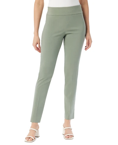 Gloria Vanderbilt Women's Tummy-Control Pull-On Slim Trousers, in Regular, Short & Long