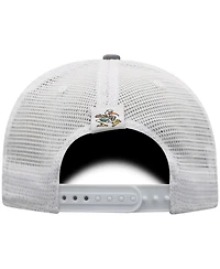 Top of the World Men's Gray/White Miami Hurricanes Victory Baseline Trucker Adjustable Hat