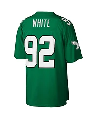 Men's Mitchell & Ness Reggie White Kelly Green Philadelphia Eagles Big and Tall 1990 Retired Player Replica Jersey