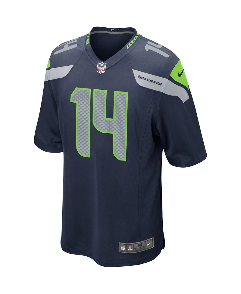 Men's Seattle Seahawks Dk Metcalf Navy Game Player Jersey