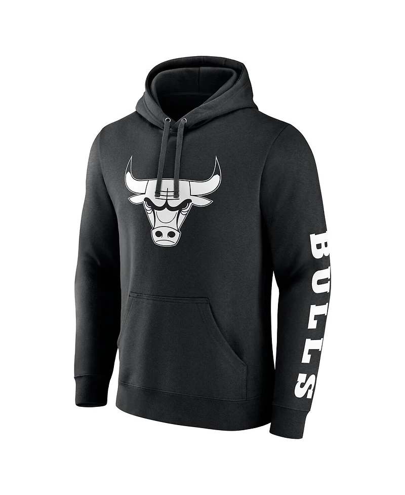 Fanatics Men's Black Chicago Bulls Put Me Coach Fleece Pullover Hoodie