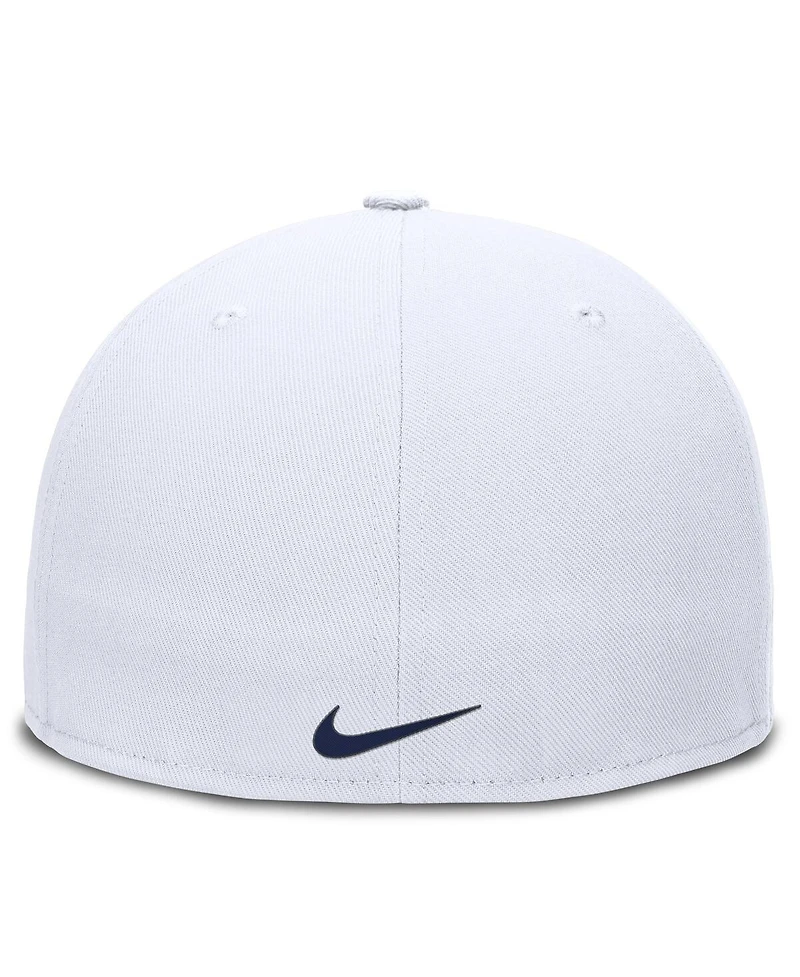 Nike Men's White Los Angeles Dodgers True Performance Fitted Hat