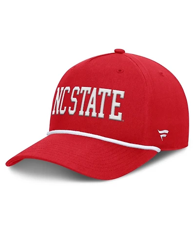 Fanatics Men's Red Nc State Wolfpack Foul Ball Rope Adjustable Hat