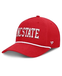 Fanatics Men's Red Nc State Wolfpack Foul Ball Rope Adjustable Hat