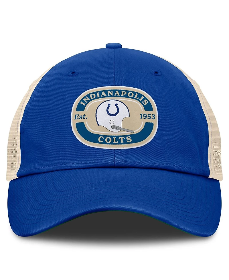 Top of the World Men's Royal Indianapolis Colts Team Patch Adjustable Hat
