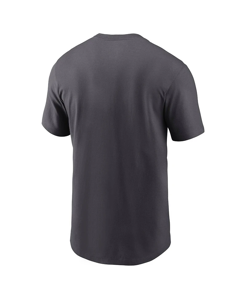 Nike Men's Anthracite Philadelphia Eagles Super Bowl Lix Champions Tall Locker Room Trophy Collection T-Shirt