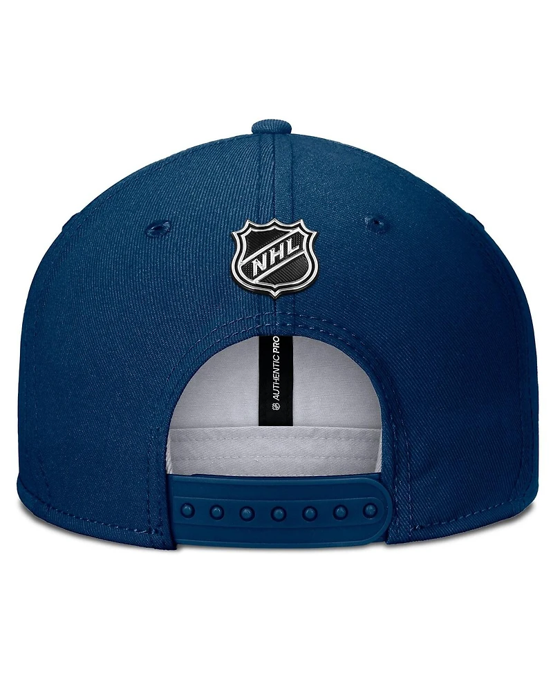 Fanatics Men's Deep Sea Blue Seattle Kraken Authentic Pro Rink Snapback Hat