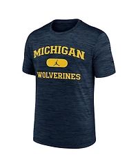Jordan Men's Navy Michigan Wolverines Velocity Mascot Performance T-Shirt