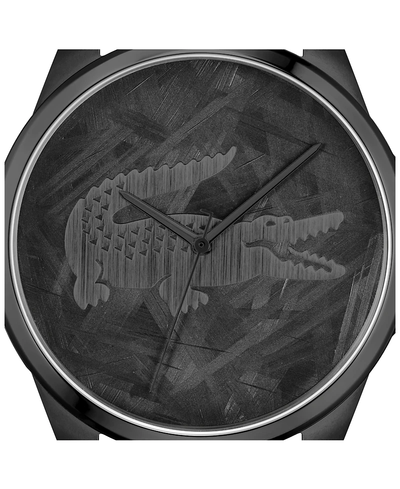 Lacoste Men's Le Croc Ionic Plated Black Steel Bracelet Watch, 43mm