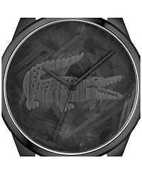 Lacoste Men's Le Croc Ionic Plated Black Steel Bracelet Watch, 43mm