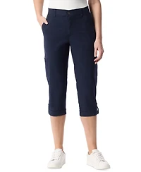 Gloria Vanderbilt Women's Adjustable-Hem Cargo Capri Pants