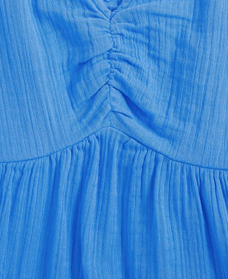 On 34th Women's Gauze Double V-neck Empire Midi Dress
