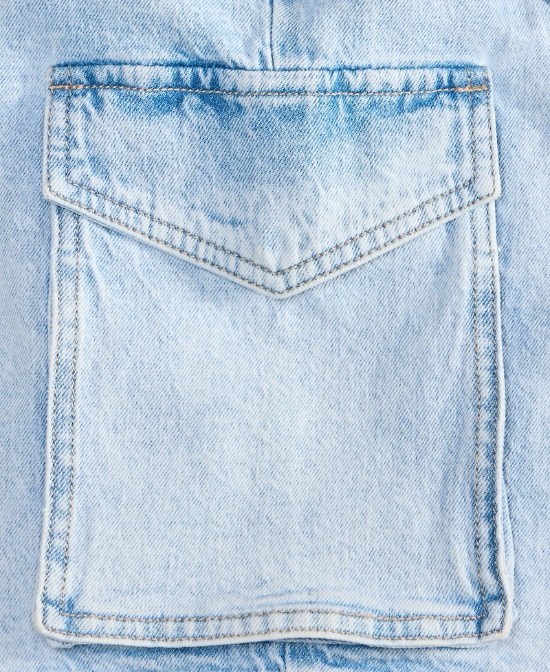 On 34th Women's High Rise Cargo Bermuda Jean Shorts, Exclusively at Macy's
