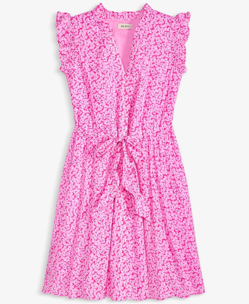 On 34th Women's V-neck Flutter-Sleeve Mini Dress, Exclusively at Macy's