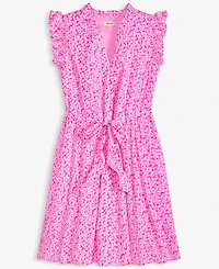 On 34th Women's V-neck Flutter-Sleeve Mini Dress, Exclusively at Macy's