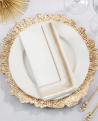 Saro Lifestyle Elegant Embroidery Detail Napkin